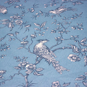 Tissu coton épais demi - natté TOILE DE JOUY AUX MESANGES, grande largeur 280cm : cinq couleurs dispos - OEKO - TEX - tissuspipi.com