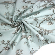 Tissu coton épais demi - natté TOILE DE JOUY AUX MESANGES, grande largeur 280cm : cinq couleurs dispos - OEKO - TEX - tissuspipi.com