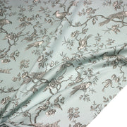 Tissu coton épais demi - natté TOILE DE JOUY AUX MESANGES, grande largeur 280cm : cinq couleurs dispos - OEKO - TEX - tissuspipi.com