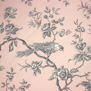 Tissu coton épais demi - natté TOILE DE JOUY AUX MESANGES, grande largeur 280cm : cinq couleurs dispos - OEKO - TEX - tissuspipi.com