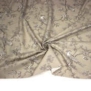 Tissu coton épais demi - natté TOILE DE JOUY AUX MESANGES, grande largeur 280cm : cinq couleurs dispos - OEKO - TEX - tissuspipi.com