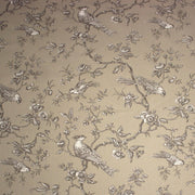 Tissu coton épais demi - natté TOILE DE JOUY AUX MESANGES, grande largeur 280cm : cinq couleurs dispos - OEKO - TEX - tissuspipi.com