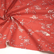 Tissu coton épais demi - natté TOILE DE JOUY AUX MESANGES, grande largeur 280cm : cinq couleurs dispos - OEKO - TEX - tissuspipi.com