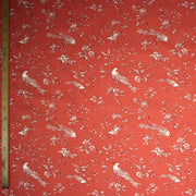 Tissu coton épais demi - natté TOILE DE JOUY AUX MESANGES, grande largeur 280cm : cinq couleurs dispos - OEKO - TEX - tissuspipi.com