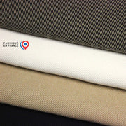 Tissu SERGÉ DENIM DE COTON ÉPAIS : trois couleurs - Matière recyclée & fabrication française - tissuspipi.com