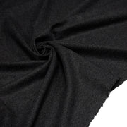 Tissu lainage flanelle de laine gris anthracite - Fabrication italienne - tissuspipi.com