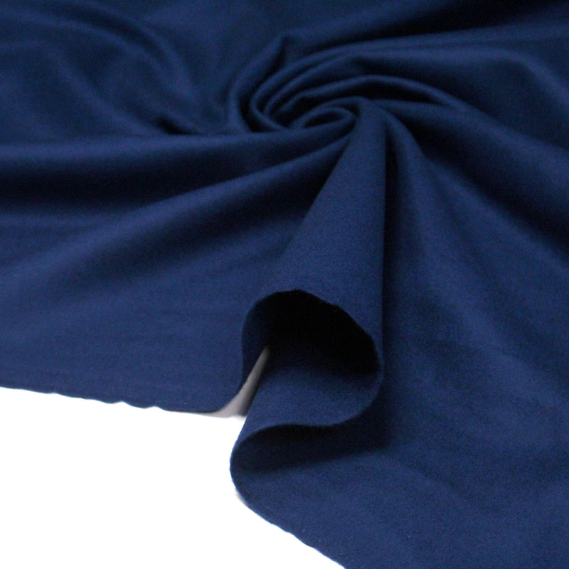 Tissu Drap de laine bleu pétrole - Fabrication italienne - tissuspipi.com