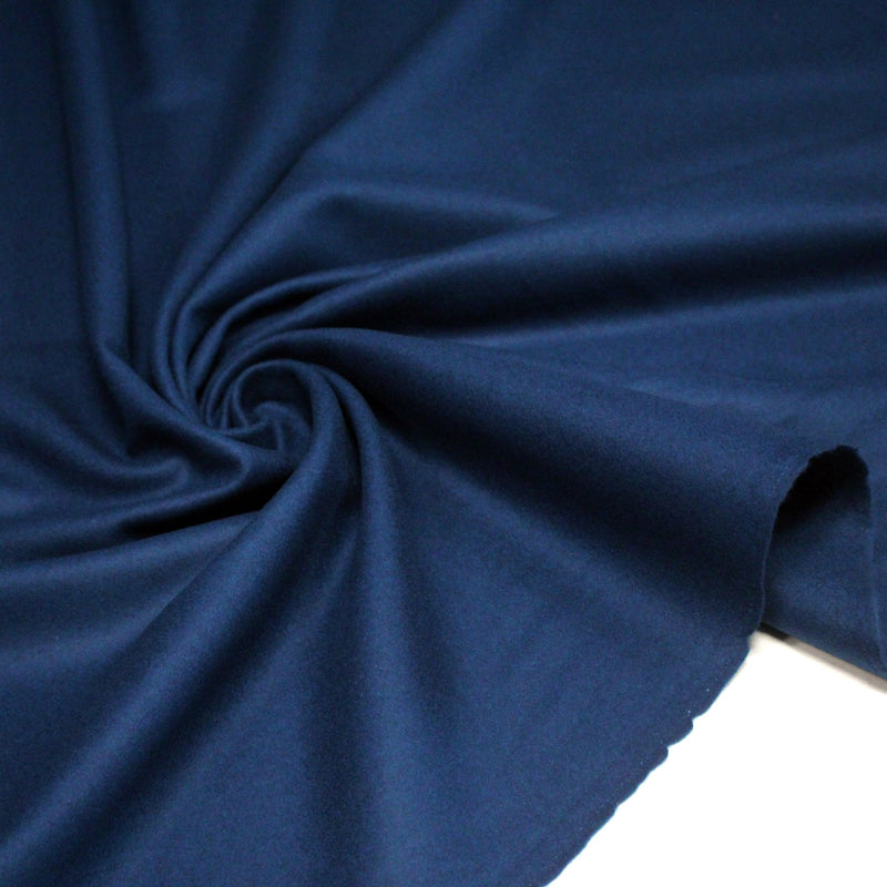 Tissu Drap de laine bleu pétrole - Fabrication italienne - tissuspipi.com