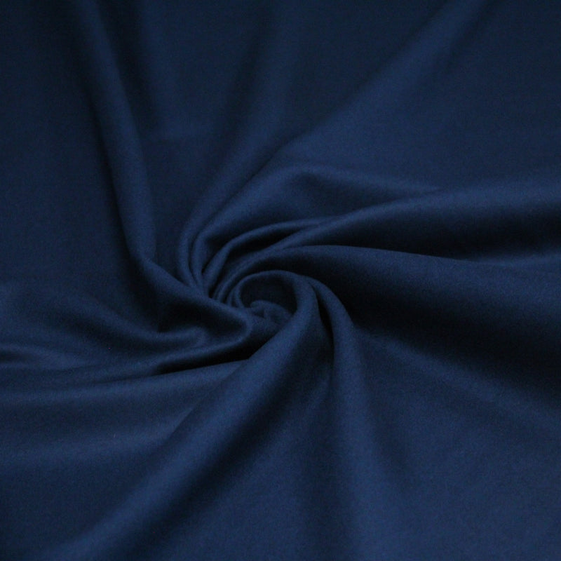 Tissu Drap de laine bleu pétrole - Fabrication italienne - tissuspipi.com