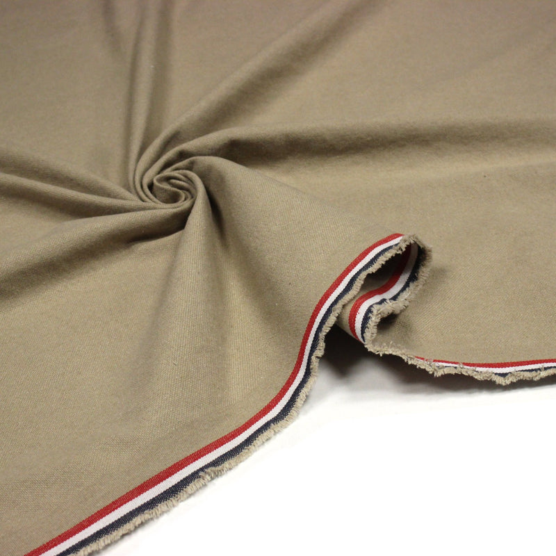 Tissu DEMI NATTÉ DE COTON ÉPAIS : cinq couleurs - Matière recyclée & fabrication française - tissuspipi.com