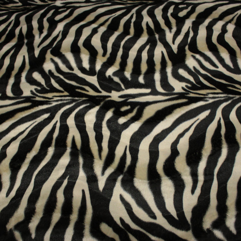 Tissu Velours imprimé motif ZEBRE : deux teintes disponibles ! - tissuspipi.com