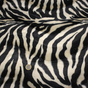 Tissu Velours imprimé motif ZEBRE : deux teintes disponibles ! - tissuspipi.com