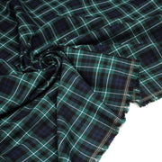 Tissu Tartan motif traditionnel vert bleu blanc - STANDARD 100 OEKO - TEX - tissuspipi.com