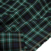 Tissu Tartan motif traditionnel vert bleu blanc - STANDARD 100 OEKO - TEX - tissuspipi.com