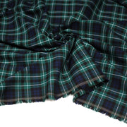 Tissu Tartan motif traditionnel vert bleu blanc - STANDARD 100 OEKO - TEX - tissuspipi.com