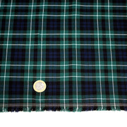 Tissu Tartan motif traditionnel vert bleu blanc - STANDARD 100 OEKO - TEX - tissuspipi.com