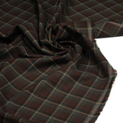 Tissu Tartan motif traditionnel vert kaki bordeaux ocre - STANDARD 100 OEKO - TEX - tissuspipi.com