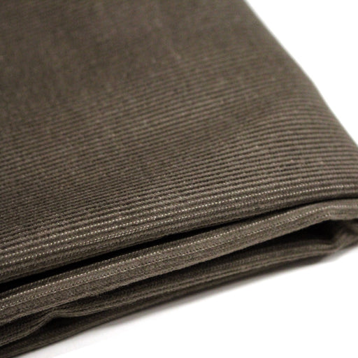 Tissu velours milleraies fines côtes 100% coton taupe - tissuspipi.com