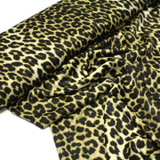 Tissu habillement satin velours, imprimé motif LEOPARD, plusieurs couleurs - tissuspipi.com