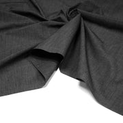 Tissu habillement popeline coton, gris anthracite chiné - En destockage, idéal comme toile à patron, comme doublure ! - tissuspipi.com