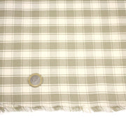 Tissu coton tissé carreaux écrus & blanc cassé - Fabrication française - tissuspipi.com