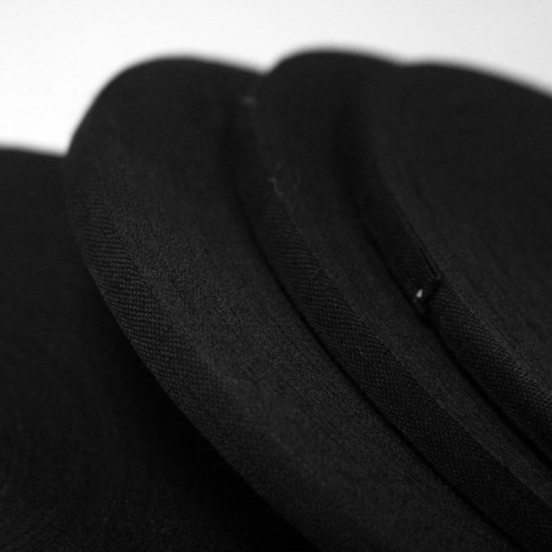 Ruban coton noir 6mm - Galette de 50 mètres - Fabrication française - tissuspipi.com