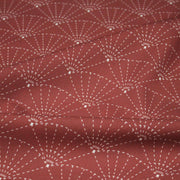 Tissu cotonnade motif japonais SASHIKO & SENSU – rouge & écru - tissuspipi.com