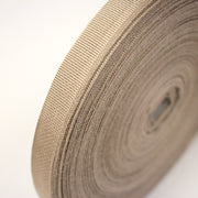 Ruban gros grain beige 14mm - Galette de 50 mètres - Fabrication française - tissuspipi.com