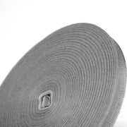 Ruban gros grain gris clair 12mm - Galette de 50 mètres - Fabrication française - tissuspipi.com