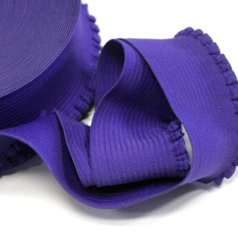 Ruban élastique jupe froufrou - Bord - côte pour jupe violet, 6cm - tissuspipi.com