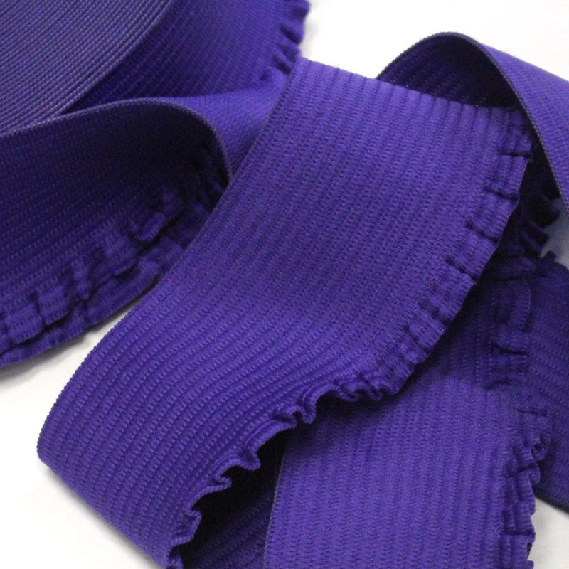 Ruban élastique jupe froufrou - Bord - côte pour jupe violet, 6cm - tissuspipi.com