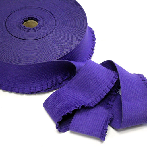 Ruban élastique jupe froufrou - Bord - côte pour jupe violet, 6cm - tissuspipi.com