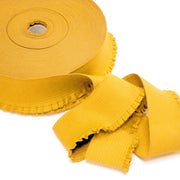 Ruban élastique jupe froufrou - Bord - côte pour jupe jaune bouton d'or, 6cm - tissuspipi.com
