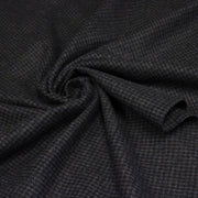 Tissu lainage faux-uni Pied de Poule noir & anthracite - Fabrication italienne - tissuspipi.com