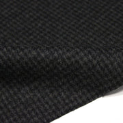 Tissu lainage faux-uni Pied de Poule noir & anthracite - Fabrication italienne - tissuspipi.com
