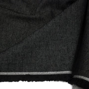 Tissu DENIM toile sergé noir, coton bio et coton recyclé - Matières recyclées - tissuspipi.com