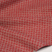 Tissu lainage faux-uni rouges et grège - Fabrication italienne - tissuspipi.com