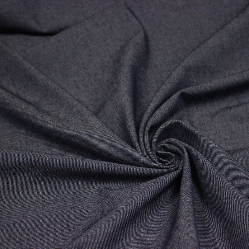 Tissu DENIM toile sergé bleu denim, coton bio et coton recyclé - Matières recyclées - tissuspipi.com