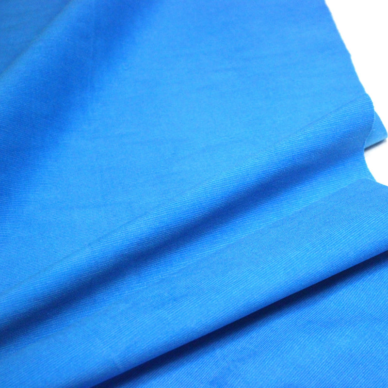 Tissu velours milleraies fines côtes 100% coton Bleu turquoise - tissuspipi.com