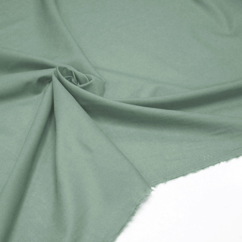 Tissu voile de coton vert sauge - COLLECTION TÉNÉRÉ - tissuspipi.com