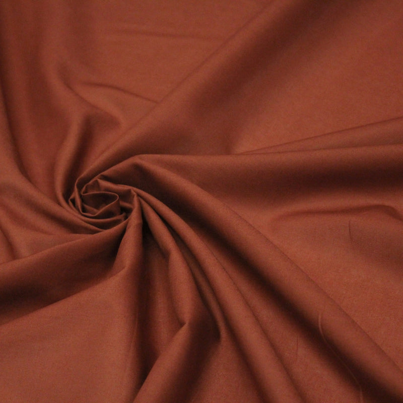 Tissu voile de coton rouille - COLLECTION TÉNÉRÉ - tissuspipi.com