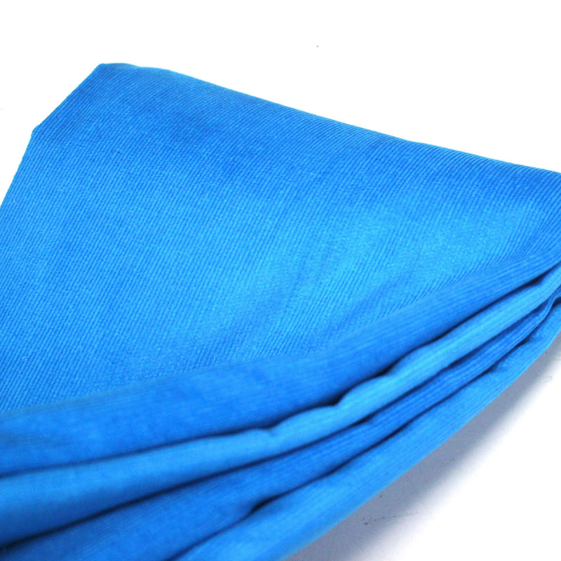 Tissu velours milleraies fines côtes 100% coton Bleu turquoise - tissuspipi.com