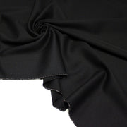Tissu lainage sergé de laine noir - Fabrication italienne - tissuspipi.com
