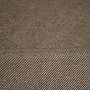 Tissu lainage sergé, fines rayures crème et chocolat - Fabrication italienne - tissuspipi.com