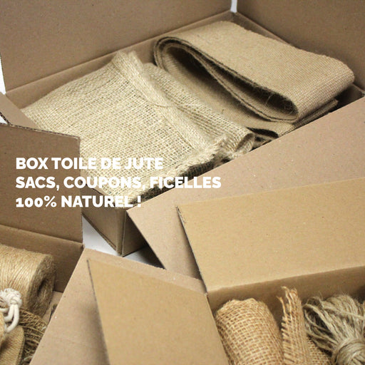 Box Toile de jute : sacs, coupons, ficelles - 100% naturel ! - tissuspipi.com