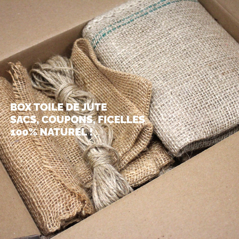 Box Toile de jute : sacs, coupons, ficelles - 100% naturel ! - tissuspipi.com