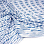 Tissu Seersucker coton rayures bleues et blanches - tissuspipi.com