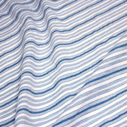 Tissu Seersucker coton rayures bleues et blanches - tissuspipi.com