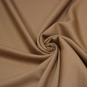 Tissu lainage sergé, fines rayures camel uni - Fabrication italienne - tissuspipi.com