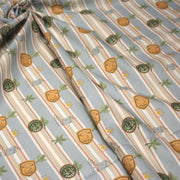 Tissu cotonnade motif CAMPING & belles rayures colorées - STANDARD 100 OEKO - TEX - tissuspipi.com